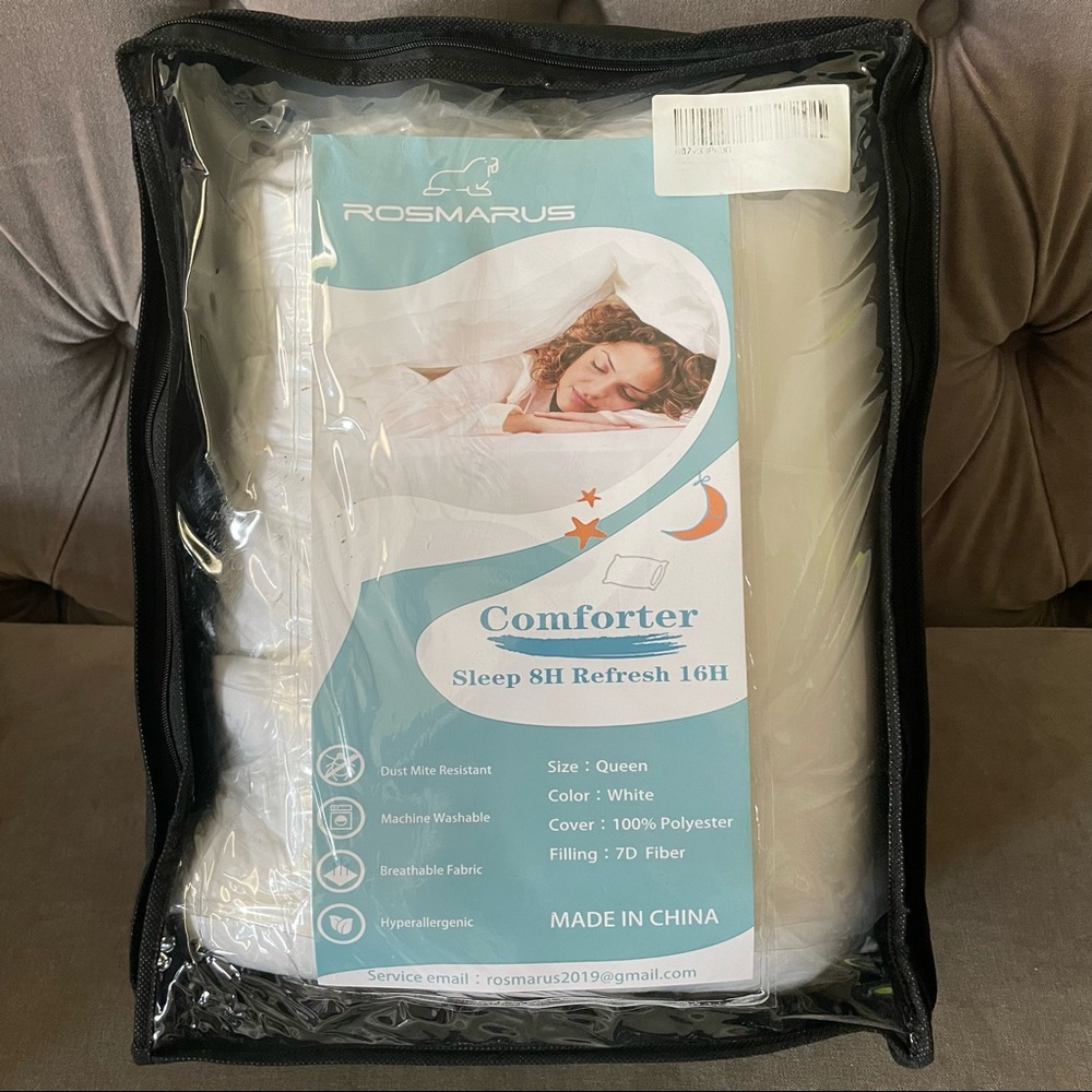 PRICE REDUCED - White Hypoallergenic Queen Comforter
